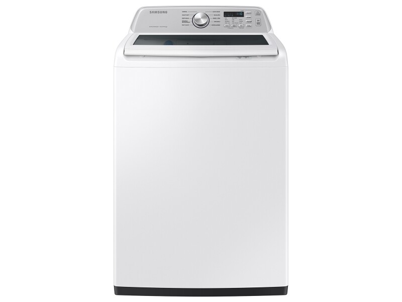 Samsung 4.7 cu. ft. Large Capacity Smart Top Load Washer with Active WaterJet in White White WA47CG3500AWA4 Picture 1
