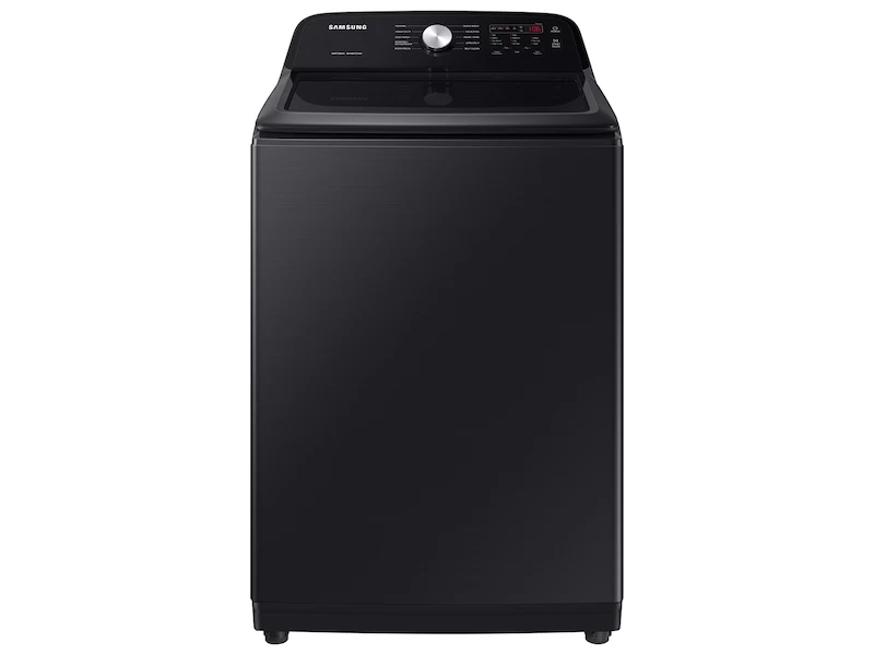 Samsung 4.9 cu. ft. Large Capacity Top Load Washer with ActiveWave Agitator and Deep Fill Brushed Black WA49B5105AVUS Picture 1