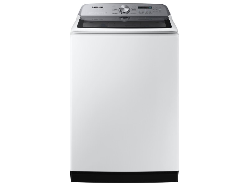 5.1 cu. ft. Large Capacity Smart Top Load Washer with ActiveWave™ Agitator and Super Speed Wash in White WA51DG5505AWUS