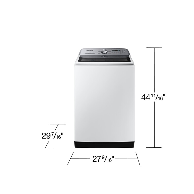 5.1 cu. ft. Large Capacity Smart Top Load Washer with ActiveWave™ Agitator and Super Speed Wash in White WA51DG5505AWUS