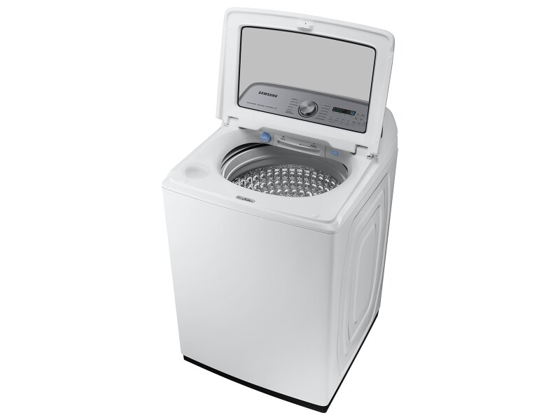 5.1 cu. ft. Large Capacity Smart Top Load Washer with ActiveWave™ Agitator and Super Speed Wash in White WA51DG5505AWUS