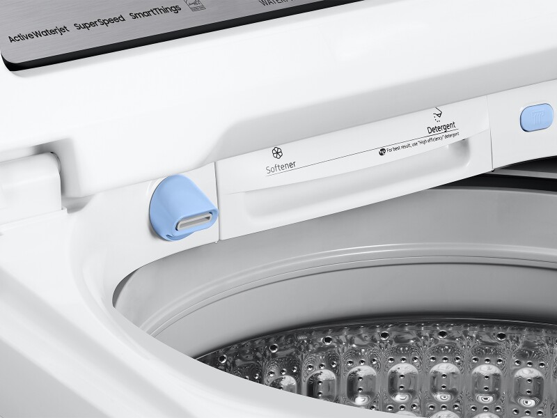 5.1 cu. ft. Large Capacity Smart Top Load Washer with ActiveWave™ Agitator and Super Speed Wash in White WA51DG5505AWUS