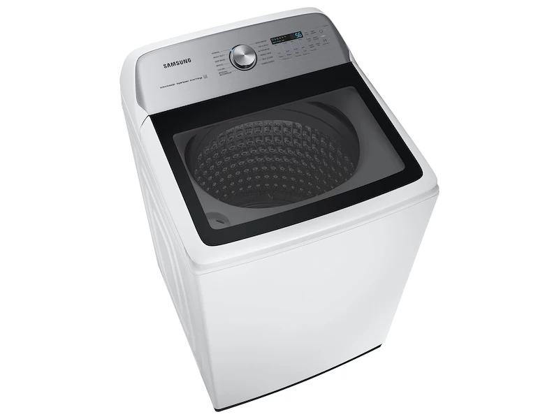 5.2 cu. ft. Large Capacity Smart Top Load Washer with Super Speed Wash in White WA52A5500AWUS