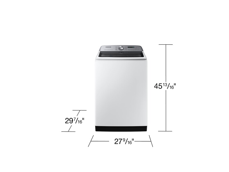 5.4 cu. ft. Extra-Large Capacity Smart Top Load Washer with ActiveWave™ Agitator and Super Speed Wash in White WA54CG7105AWUS
