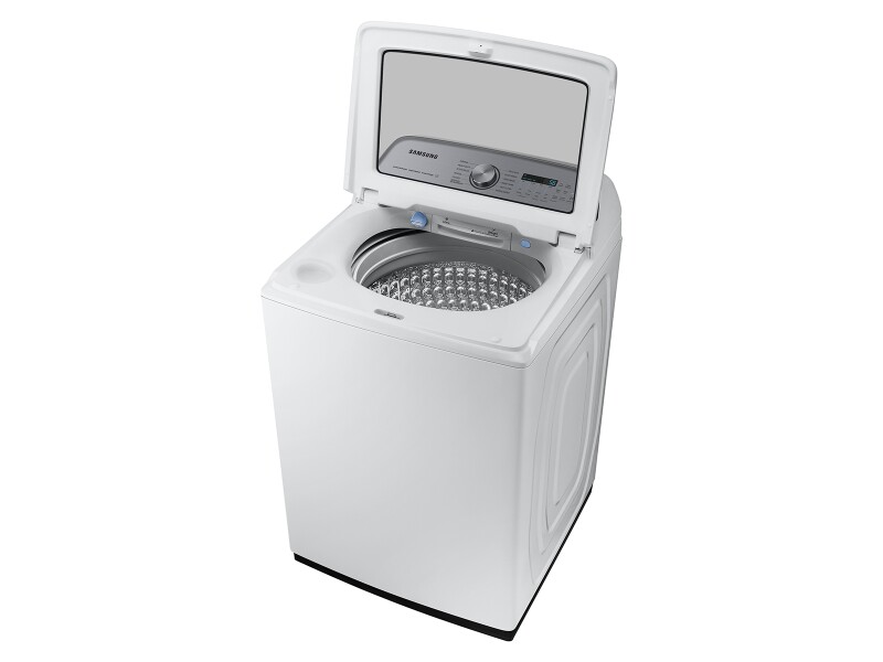 5.4 cu. ft. Extra-Large Capacity Smart Top Load Washer with ActiveWave™ Agitator and Super Speed Wash in White WA54CG7105AWUS