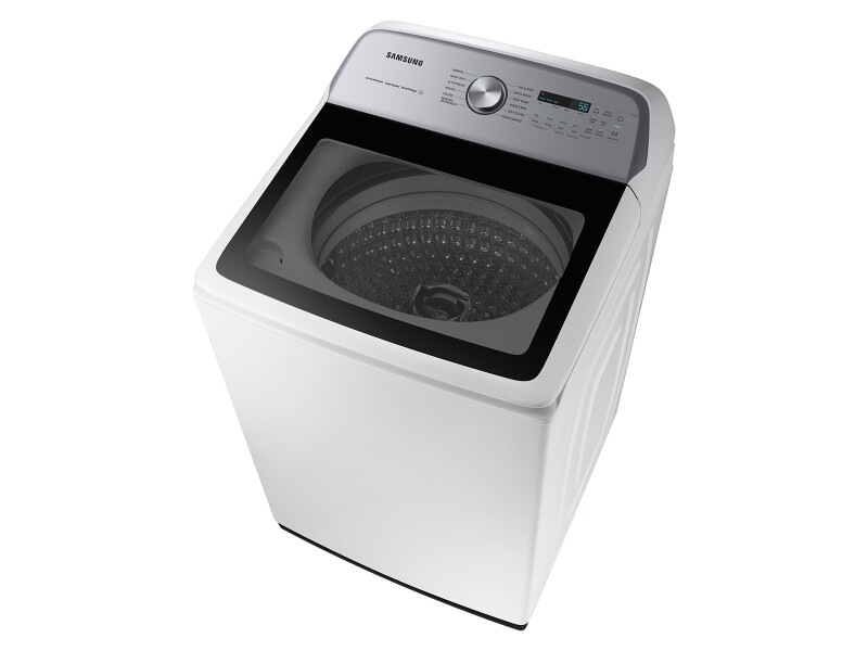 5.4 cu. ft. Extra-Large Capacity Smart Top Load Washer with ActiveWave™ Agitator and Super Speed Wash in White WA54CG7105AWUS