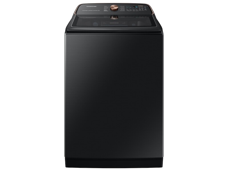 5.5 cu. ft. Extra-Large Capacity Smart Top Load Washer with Auto Dispense System in Brushed Black WA55A7700AVUS