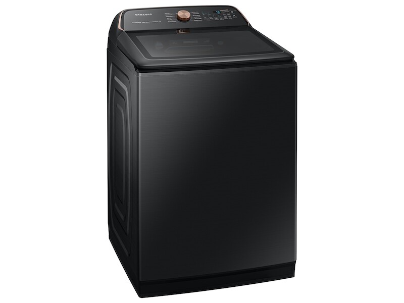 5.5 cu. ft. Extra-Large Capacity Smart Top Load Washer with Auto Dispense System in Brushed Black WA55A7700AVUS