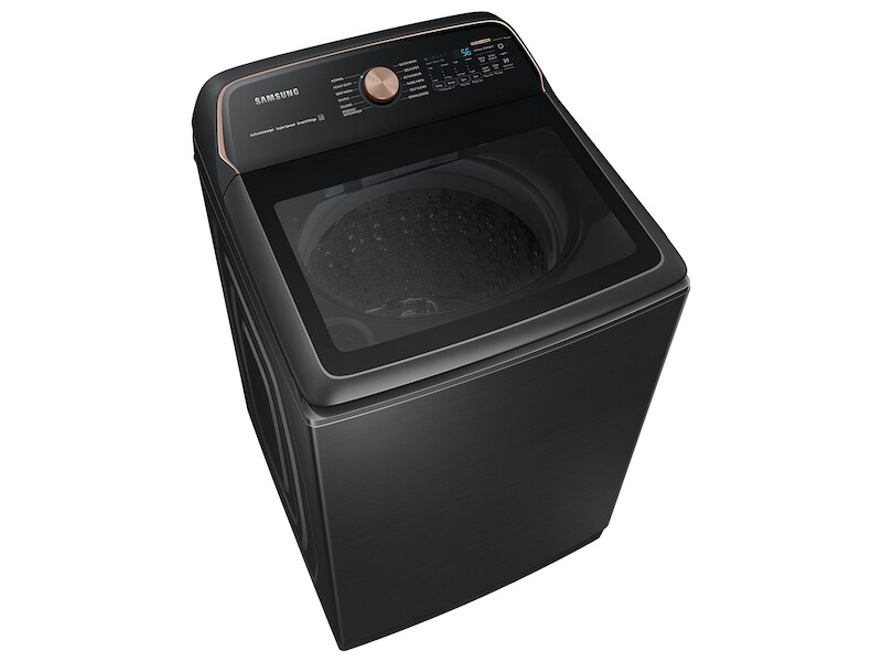 5.5 cu. ft. Extra-Large Capacity Smart Top Load Washer with Auto Dispense System in Brushed Black WA55A7700AVUS