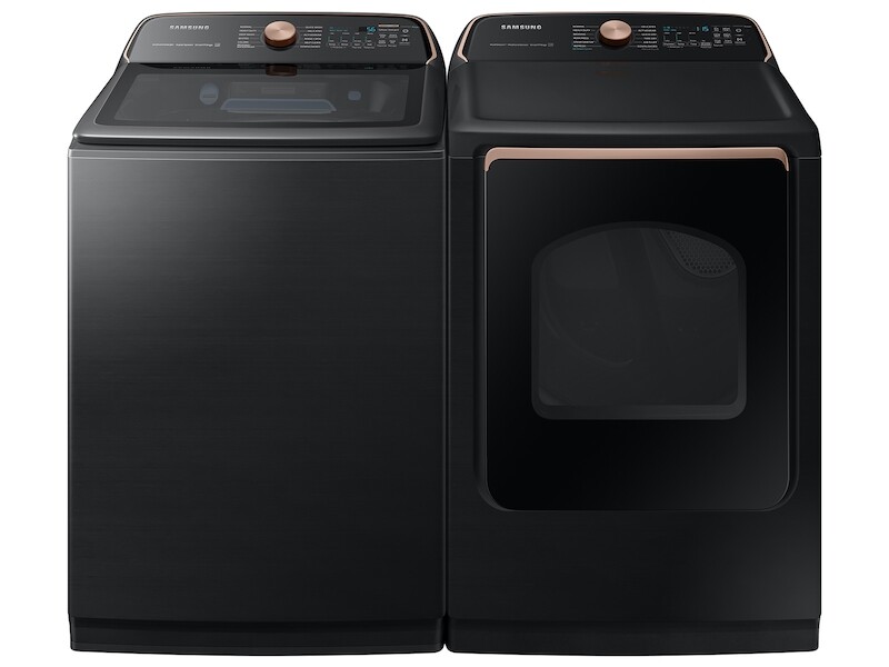 5.5 cu. ft. Extra-Large Capacity Smart Top Load Washer with Auto Dispense System in Brushed Black WA55A7700AVUS