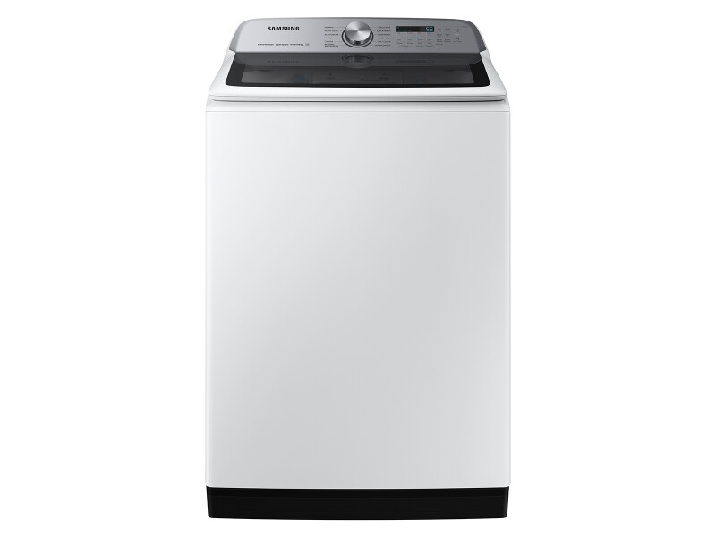 Samsung 5.5 cu. ft. Extra-Large Capacity Smart Top Load Washer with Super Speed Wash in White White WA55CG7100AWUS Picture 1