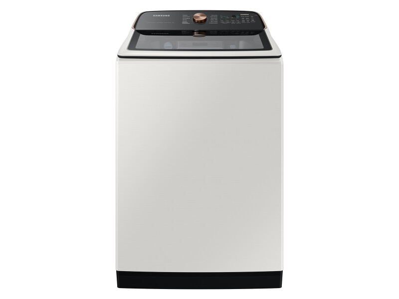 Samsung 5.5 cu. ft. Extra-Large Capacity Smart Top Load Washer with Auto Dispense System in Ivory Ivory WA55CG7500AEUS Picture 1