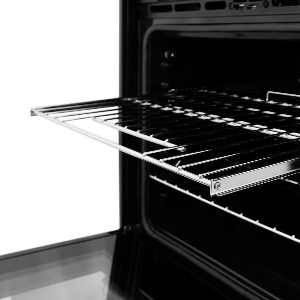 ZLINE Autograph Edition 30 in. Professional True Convection Single Wall Oven with Air Fry and Self Clean in Stainless Steel with White Matte Door and Champagne Bronze Handle (WASZ-WM-30-CB) WASZWM30CB