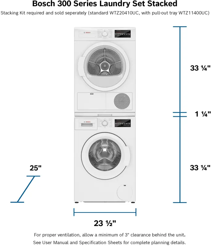 300 Series Compact Washer  1400 rpm WAT28400UC