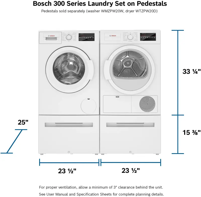 300 Series Compact Washer  1400 rpm WAT28400UC
