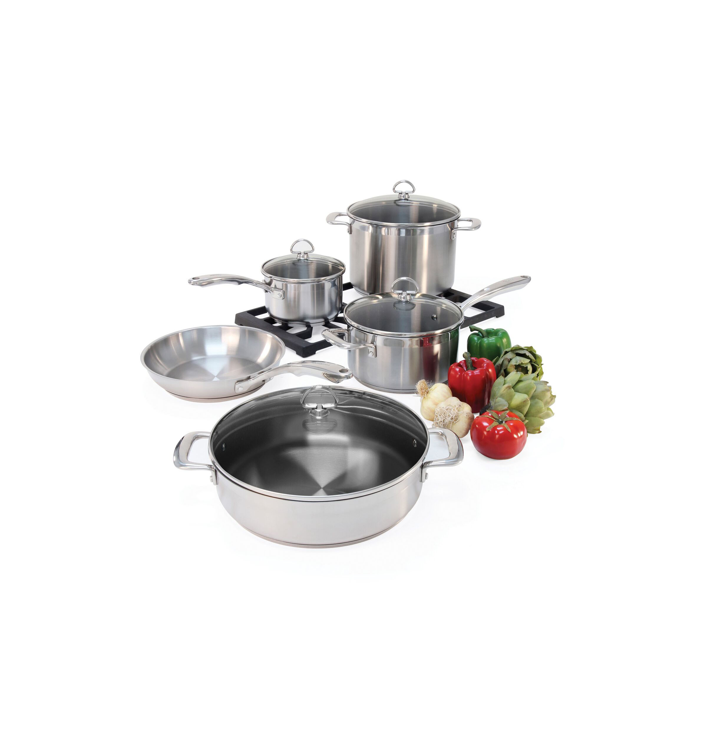 Chantal 9-Piece Stainless Steel Cookware WB02X30447