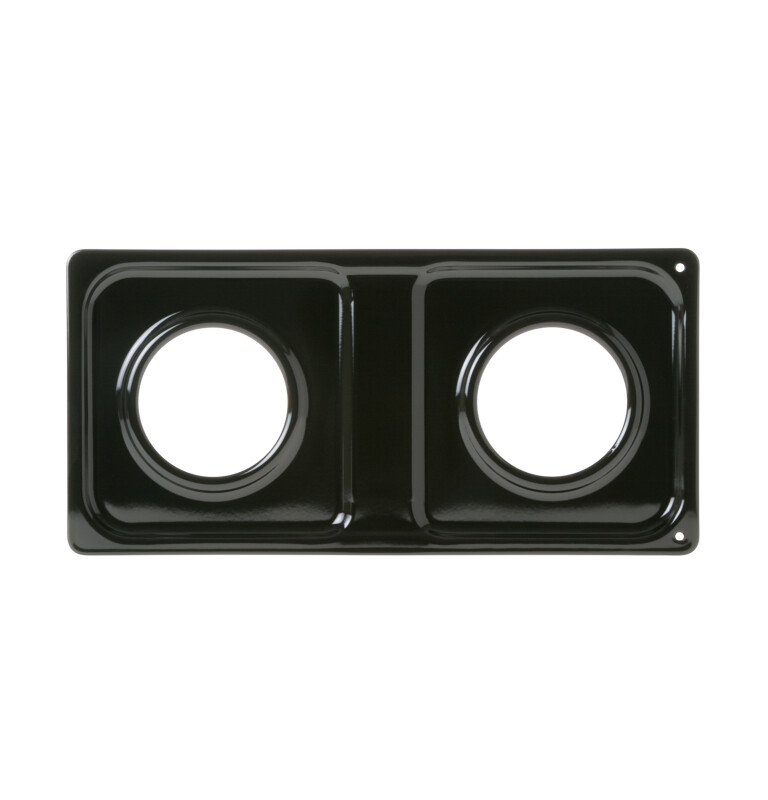Gas range double burner black porcelain drip pan WB35K10001