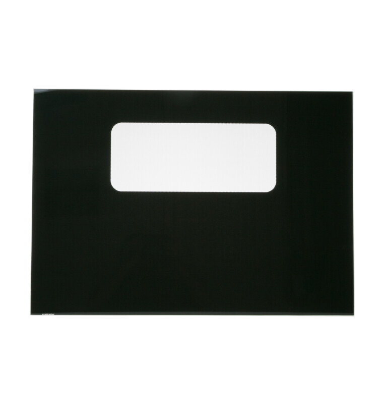 Range small glass oven door, black WB56T10035