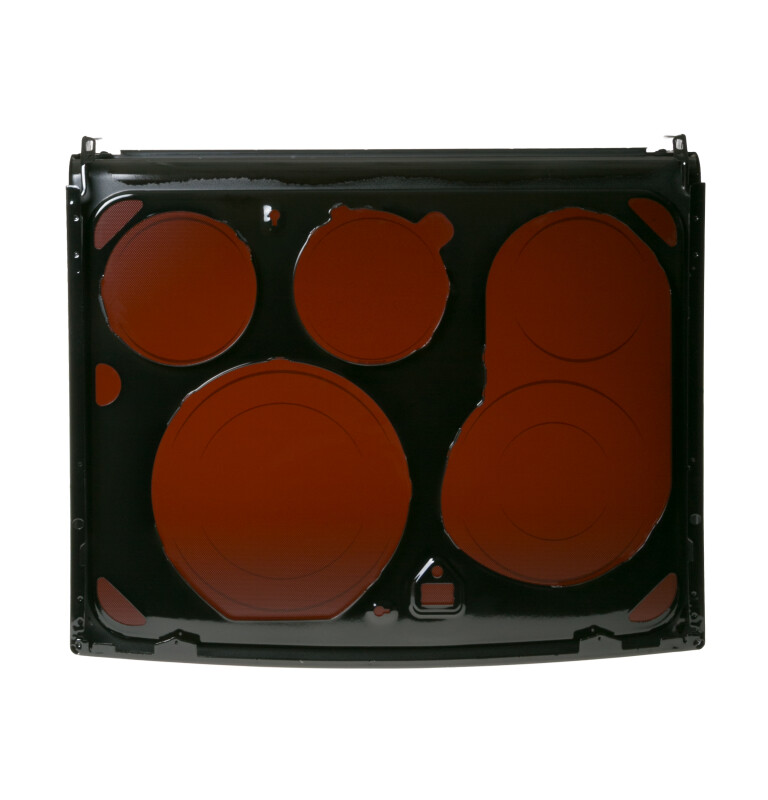 Range cooktop assembly - includes glass - black color WB62T10475