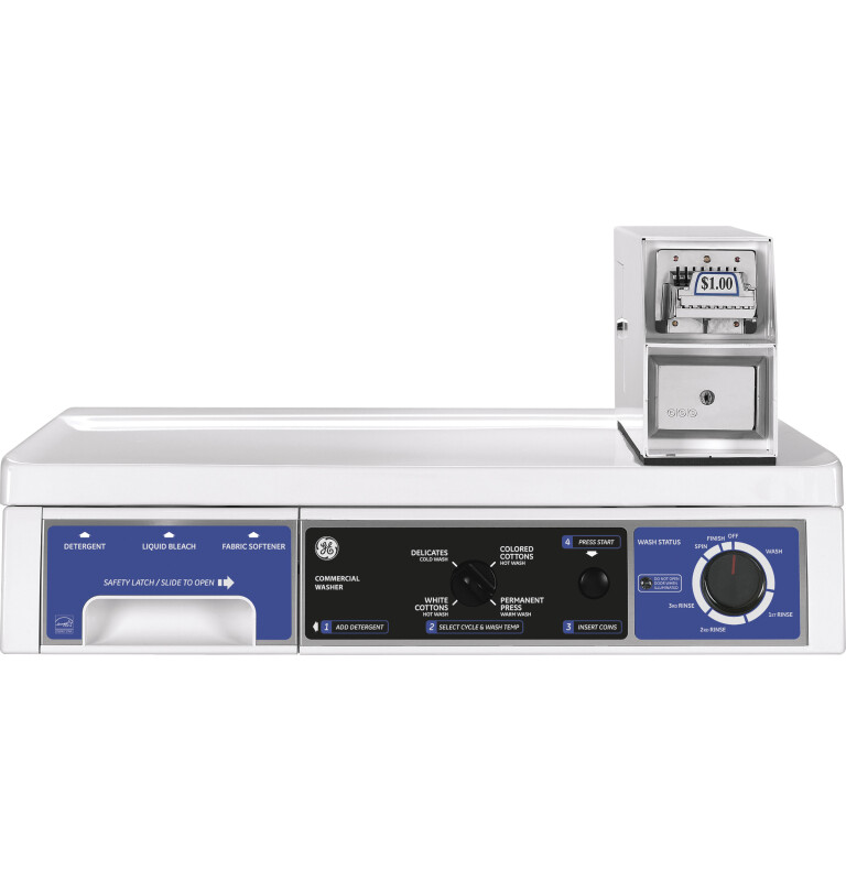 2.7 Cu. Ft. Capacity Commercial Frontload Washer with Stainless Steel Basket WCCH404HWW