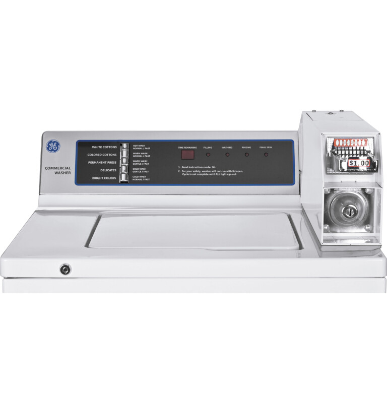 GE 3.7 DOE Cu. Ft. Capacity Coin-Operated Washer White WCCN2050FWC Picture 1