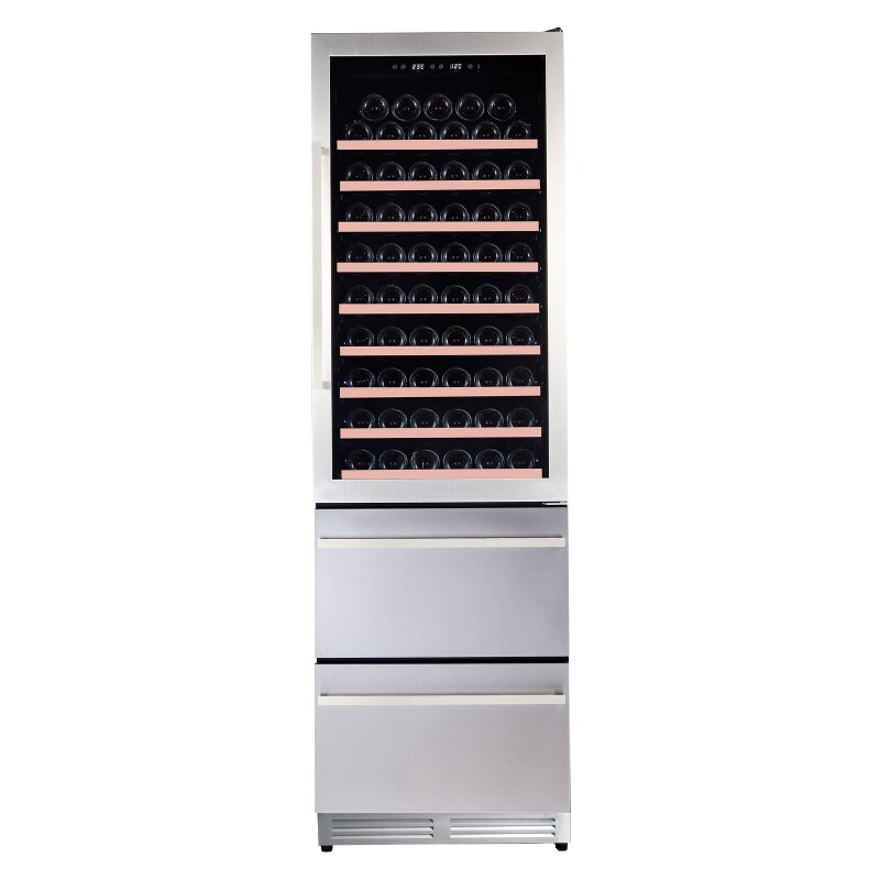 Avanti ELITE Series Wine Cooler, 2-Drawer Beverage Center, Stainless Steel WCDD108E3S