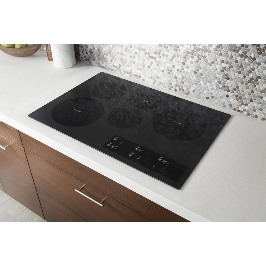 30-inch Electric Ceramic Glass Cooktop with Two Dual Radiant Elements WCE97US0KB