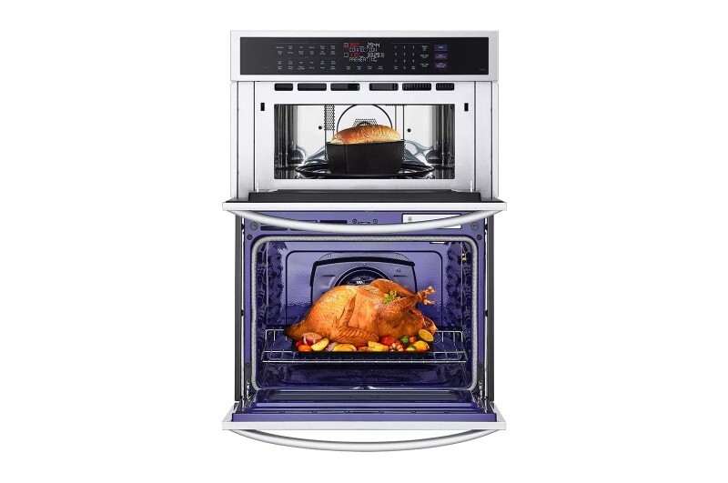 1.7/4.7 Cu. Ft. Smart Combination Wall Oven With Instaview®, True Convection, Air Fry, And Steam Sous Vide WCEP6427F