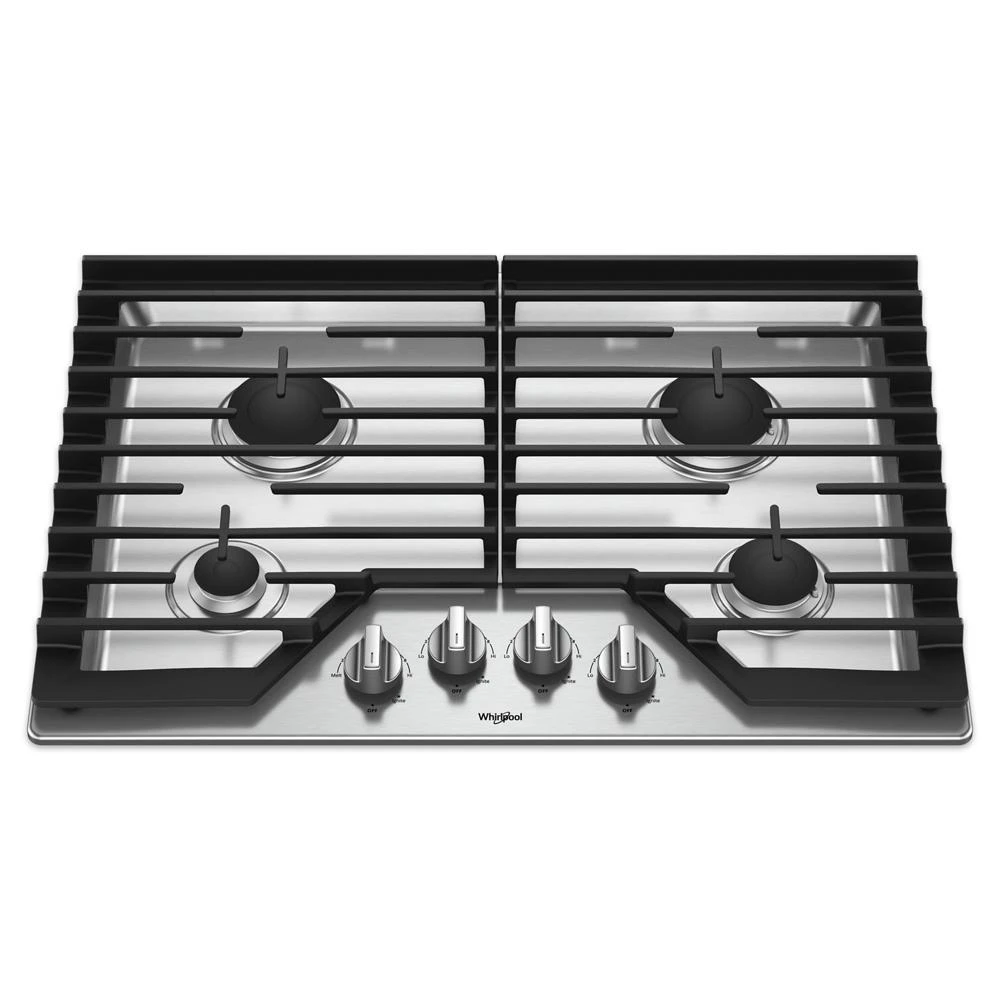 30-inch Gas Cooktop with EZ-2-Lift Hinged Cast-Iron Grates WCG55US0HS