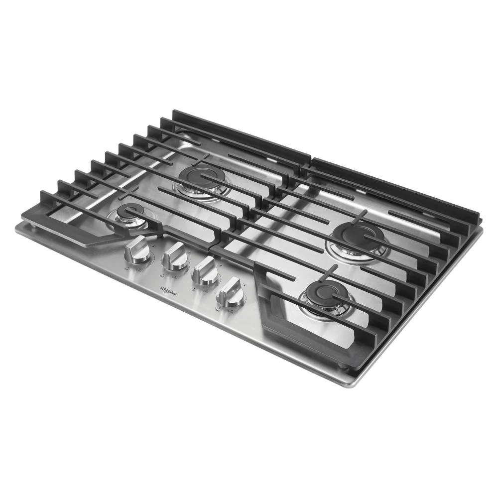 30-inch Gas Cooktop with EZ-2-Lift Hinged Cast-Iron Grates WCG55US0HS