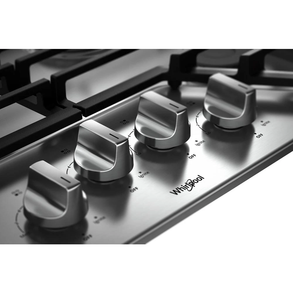 30-inch Gas Cooktop with EZ-2-Lift Hinged Cast-Iron Grates WCG55US0HS