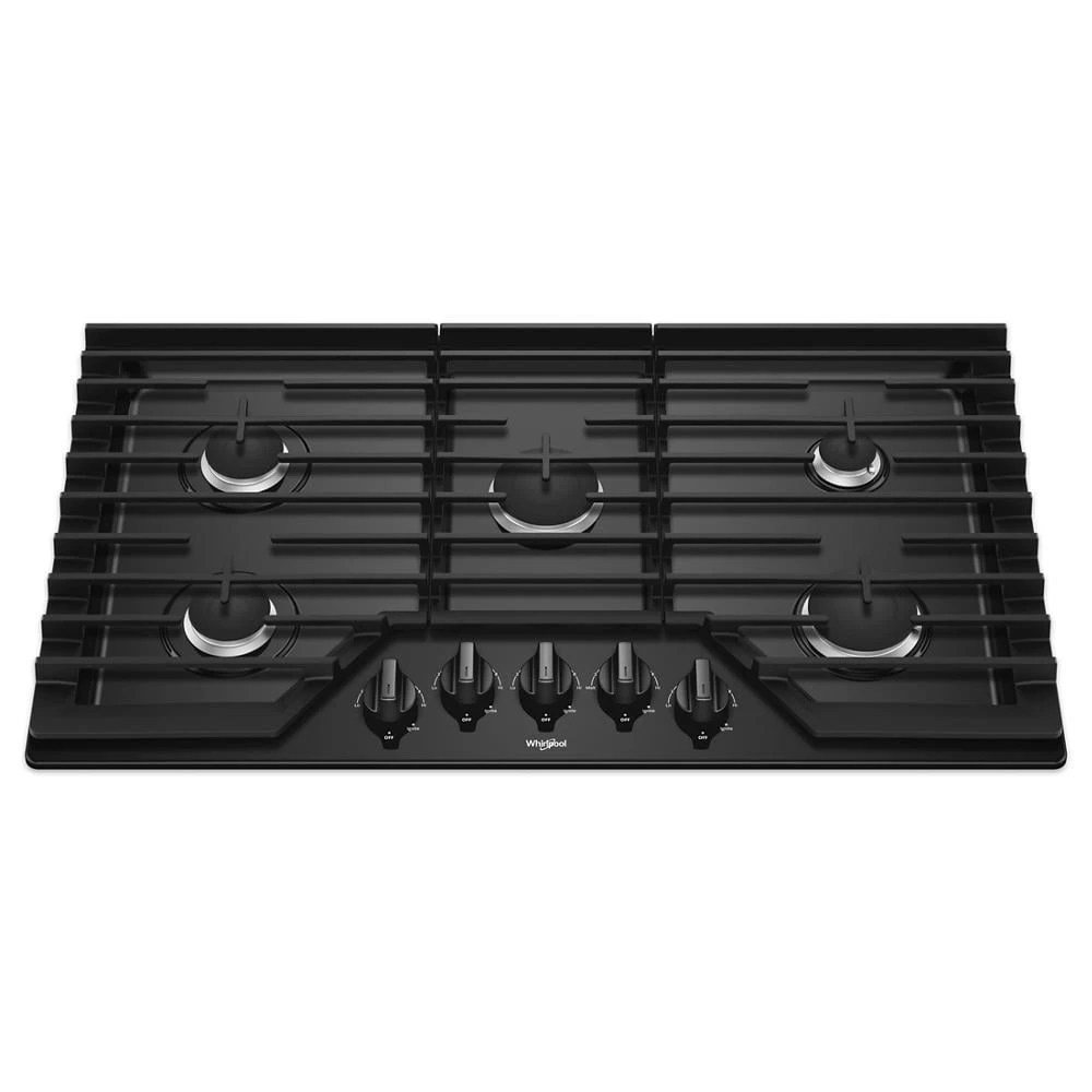 36-inch Gas Cooktop with EZ-2-Lift™ Hinged Cast-Iron Grates WCG55US6HB