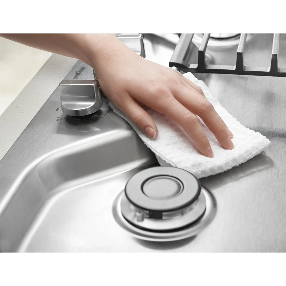 36-inch Gas Cooktop with EZ-2-Lift Hinged Cast-Iron Grates WCG55US6HS