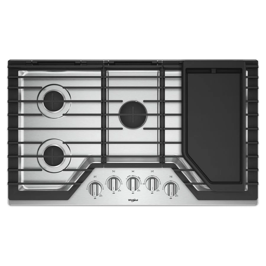 36-inch Gas Cooktop with Griddle WCG97US6HS