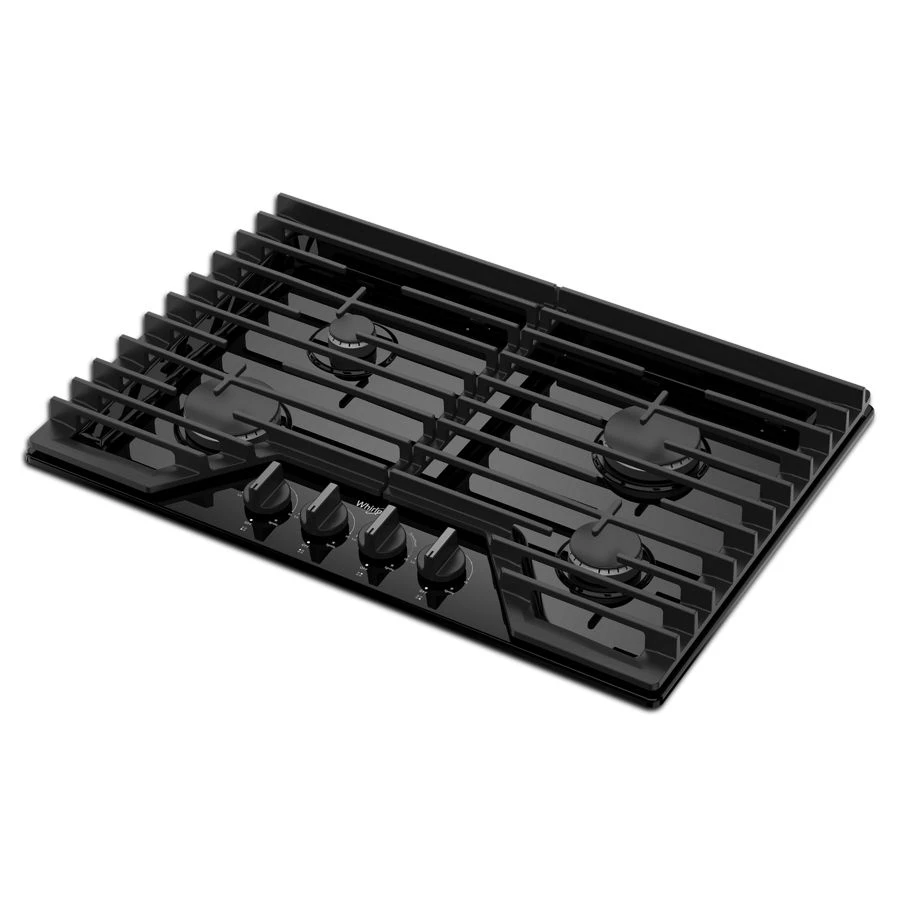 30-inch Gas Cooktop with EZ-2-Lift™ Hinged Cast-Iron Grates WCGK5030PB