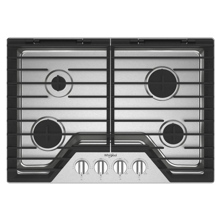 30-inch Gas Cooktop with EZ-2-Lift™ Hinged Cast-Iron Grates WCGK5030PV