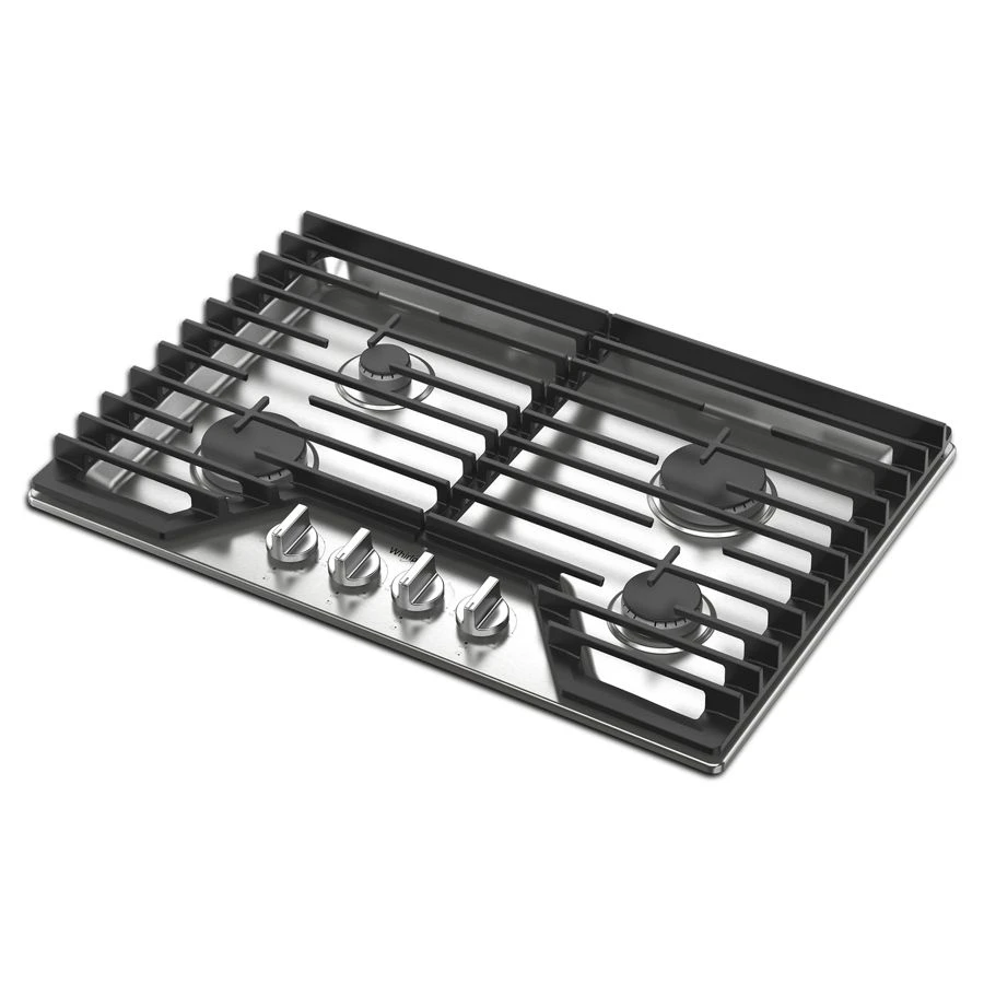 30-inch Gas Cooktop with EZ-2-Lift™ Hinged Cast-Iron Grates WCGK5030PS