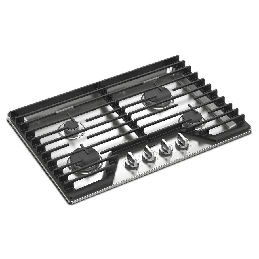 30-inch Gas Cooktop with EZ-2-Lift™ Hinged Cast-Iron Grates WCGK5030PS