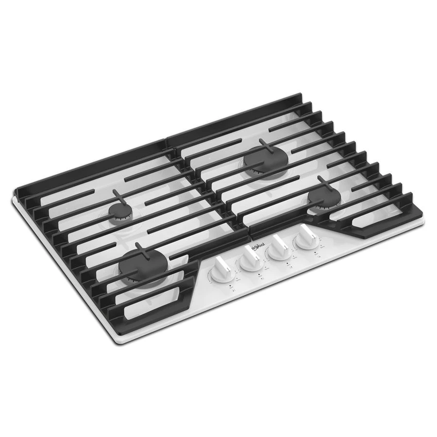 30-inch Gas Cooktop with EZ-2-Lift™ Hinged Cast-Iron Grates WCGK5030PW