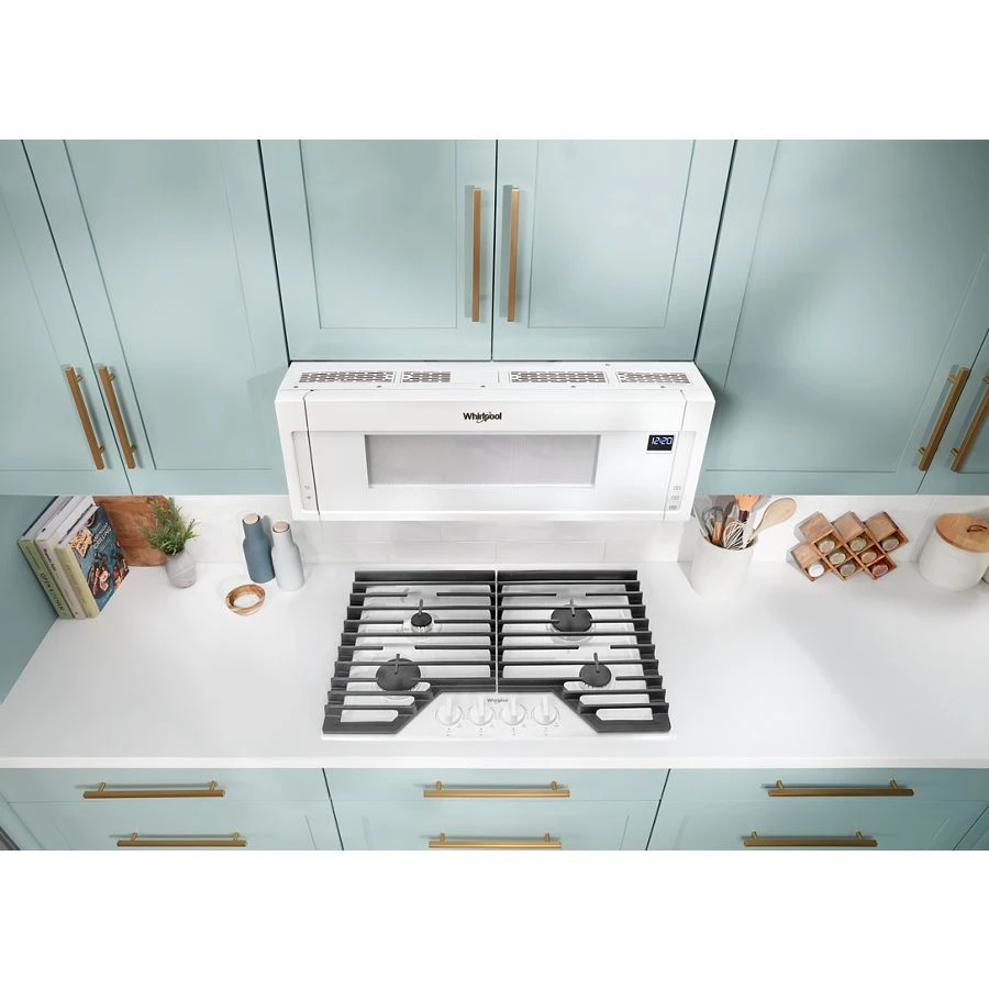 30-inch Gas Cooktop with EZ-2-Lift™ Hinged Cast-Iron Grates WCGK5030PW