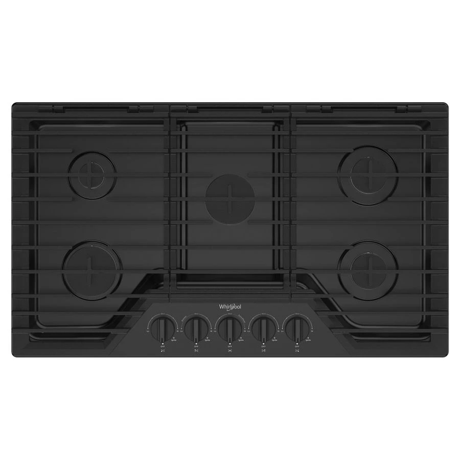 36-inch Gas Cooktop with 5 Burners and EZ-2-Lift™ Hinged Cast-Iron Grates WCGK5036PS
