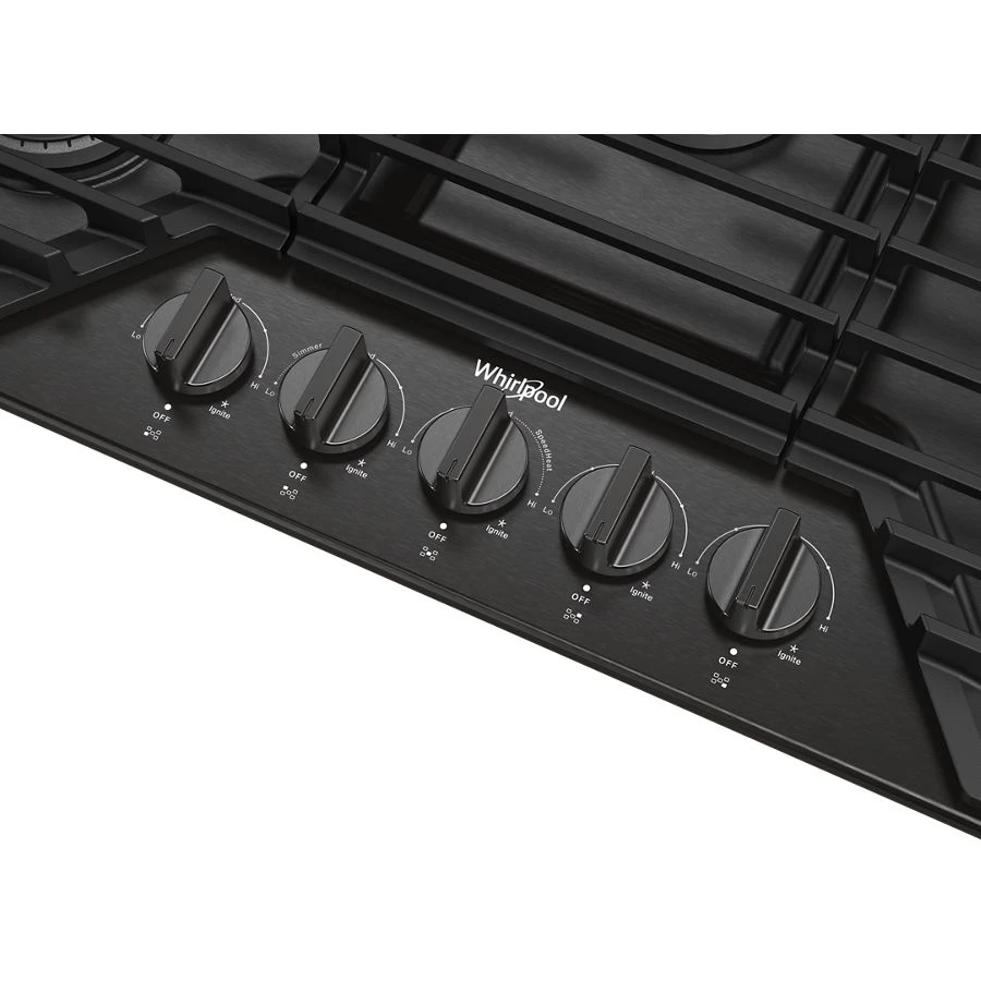 36-inch Gas Cooktop with EZ-2-Lift™ Hinged Cast-Iron Grates WCGK5036PV