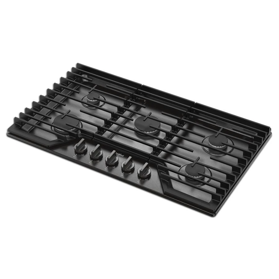 36-inch Gas Cooktop with EZ-2-Lift™ Hinged Cast-Iron Grates WCGK5036PV