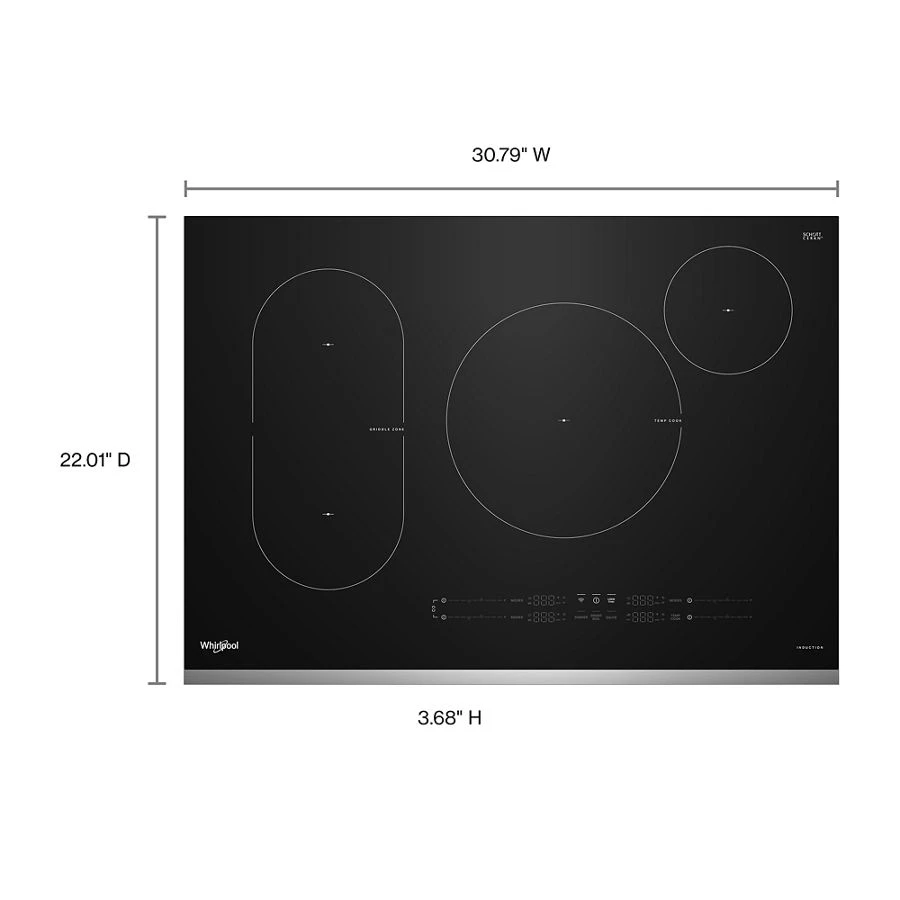 30" Intelligent Induction Cooktop with Temp Cook™ Technology WCIT7030SS