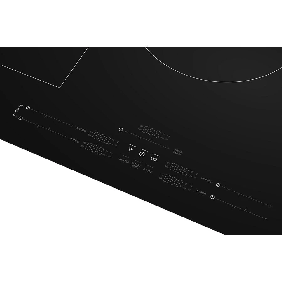 36" Intelligent Induction Cooktop with Temp Cook™ Technology and WipeClean™ Coating WCIT7536SB