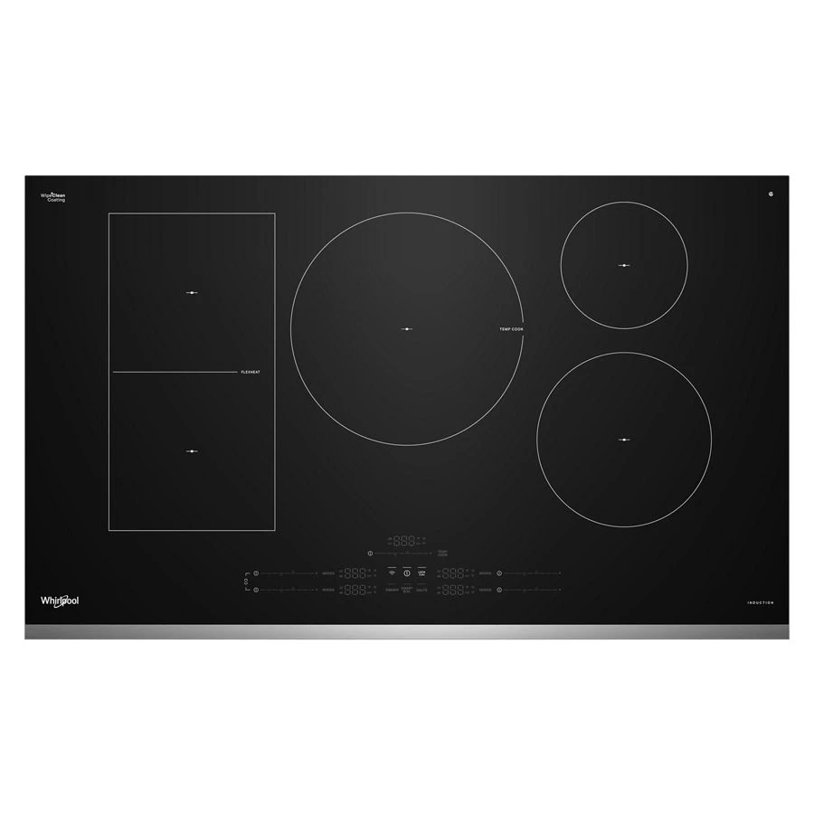 36" Intelligent Induction Cooktop with Temp Cook™ Technology and WipeClean™ Coating WCIT7536SB