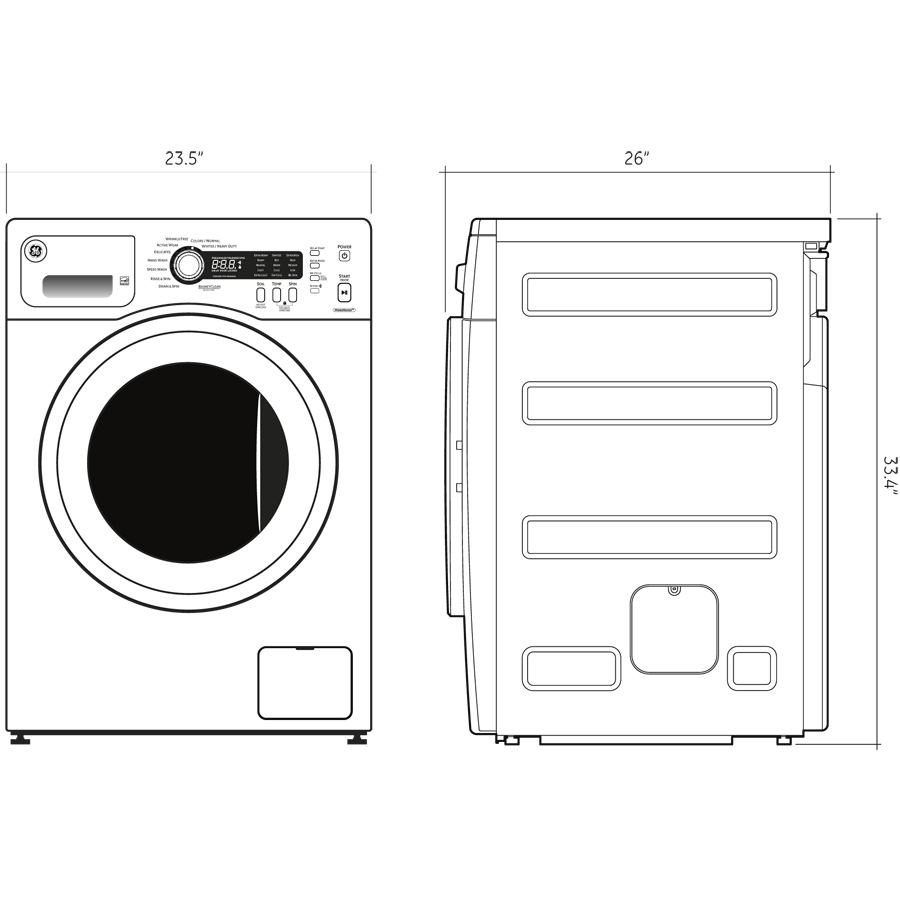 2.2 cu. ft. Front Load Washer WCVH4800KWW