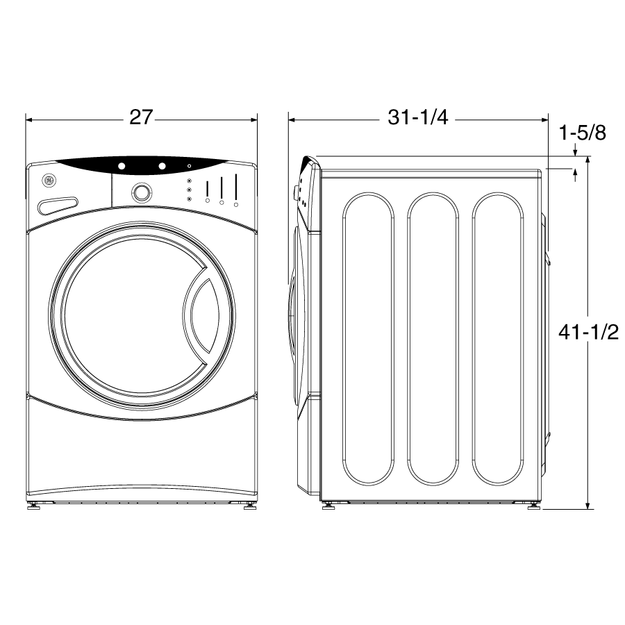 3.5 DOE Cu. Ft. Capacity Frontload Washer with Stainless Steel Basket WCVH6800JWW