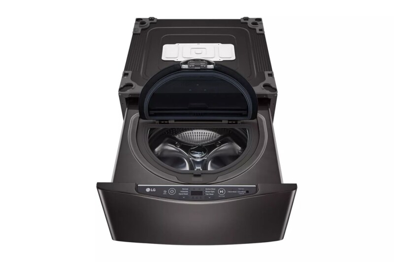 LG 1.0 cu. ft. LG SideKick™ Pedestal Washer, LG TWINWash™ Compatible Black WD100CB Picture 1