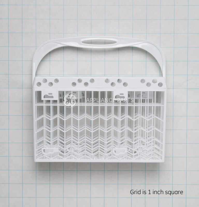 Dishwasher silverware basket, dual with handle WD28X10152